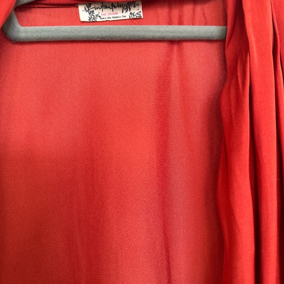 Free People Rust Colored Silk Bodysuit - Picture 4 of 4